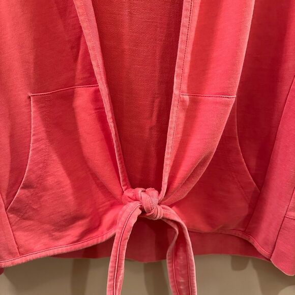 NWT Chico's Viola Zenergy Tie Front Sweatshirt - Picture 5 of 6